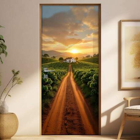 Adesivo de Porta Estrada Rural de Terra