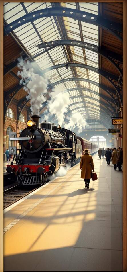 Adesivo de Porta Ferrovia