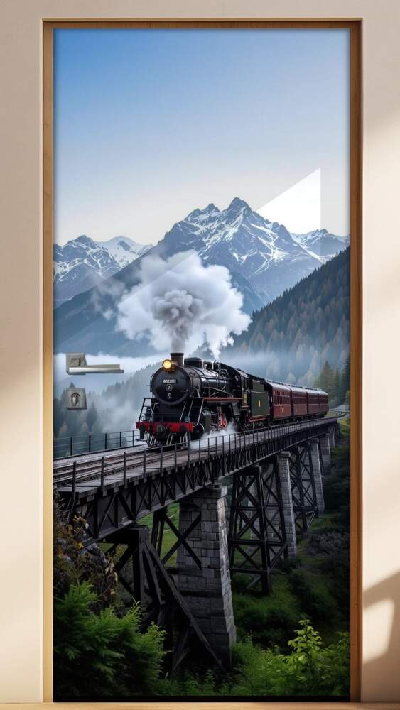 Adesivo de Porta Ferrovia