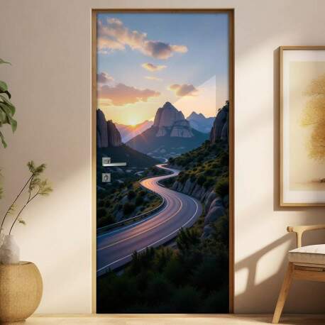 Adesivo de Porta Rodovia na Montanha