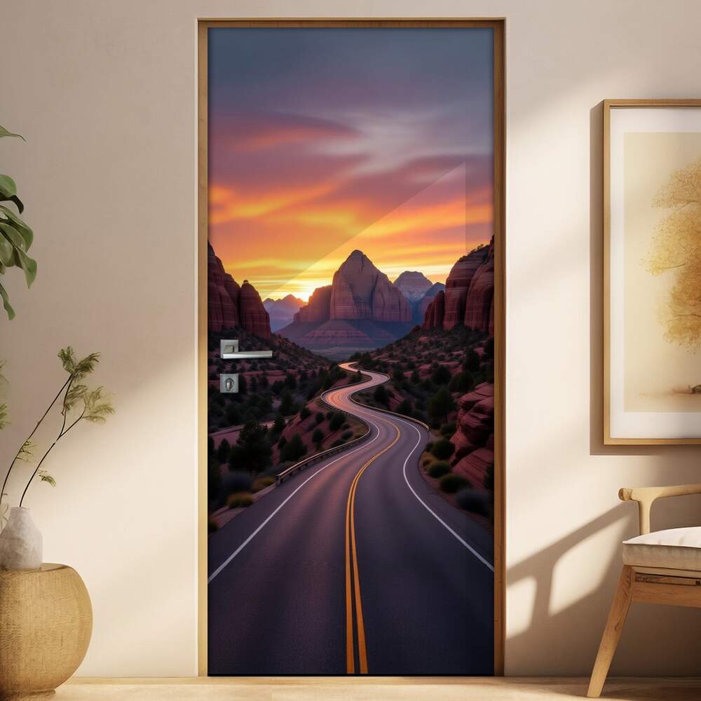 Adesivo de Porta Rodovia na Montanha