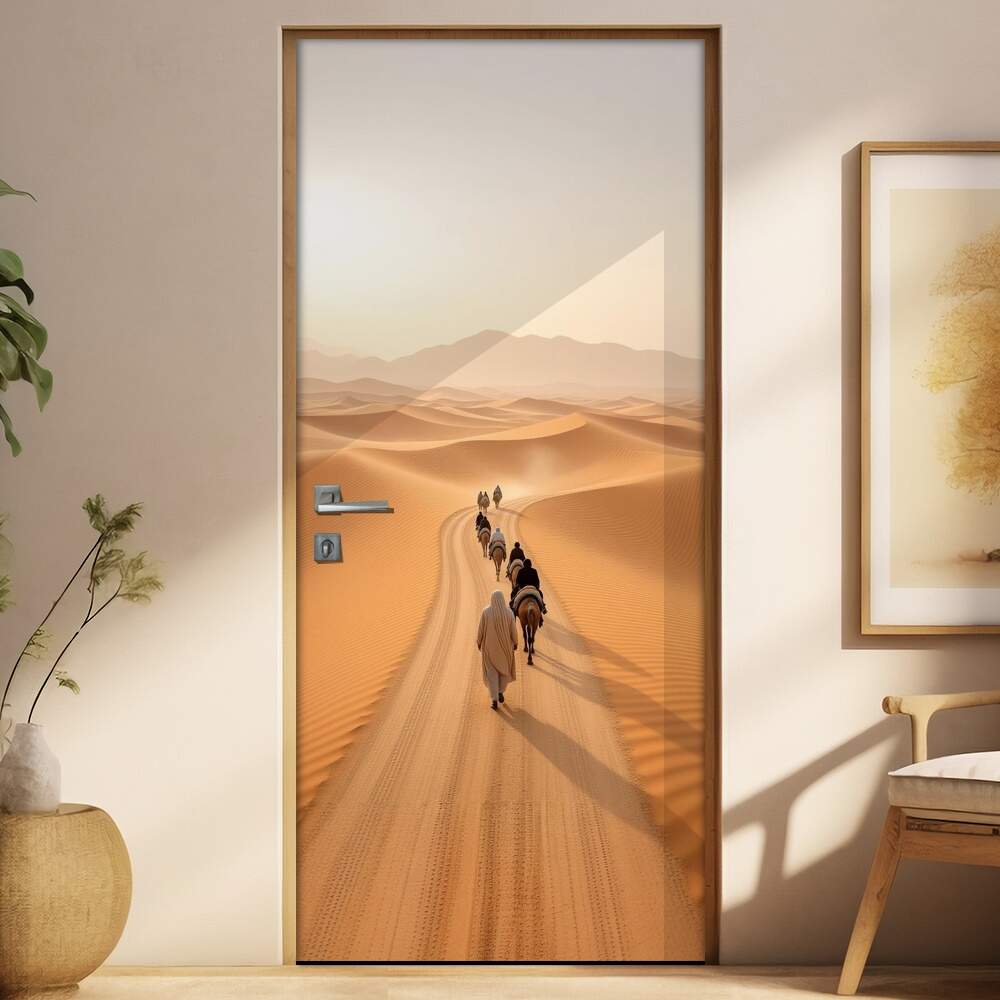 Adesivo de Porta Estrada no Deserto
