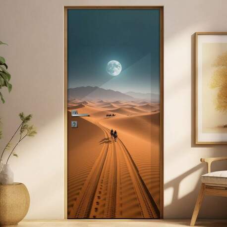 Adesivo de Porta Estrada no Deserto