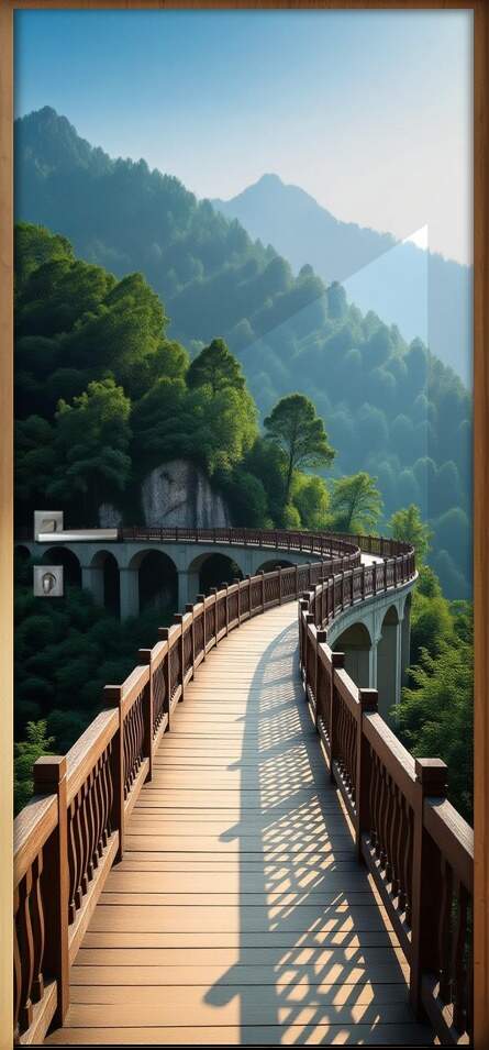 Adesivo de Porta Pontes