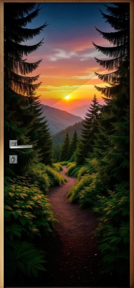 Adesivo de Porta Trilhas