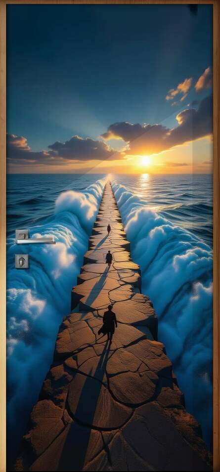 Adesivo de Porta Caminho de Mois�s