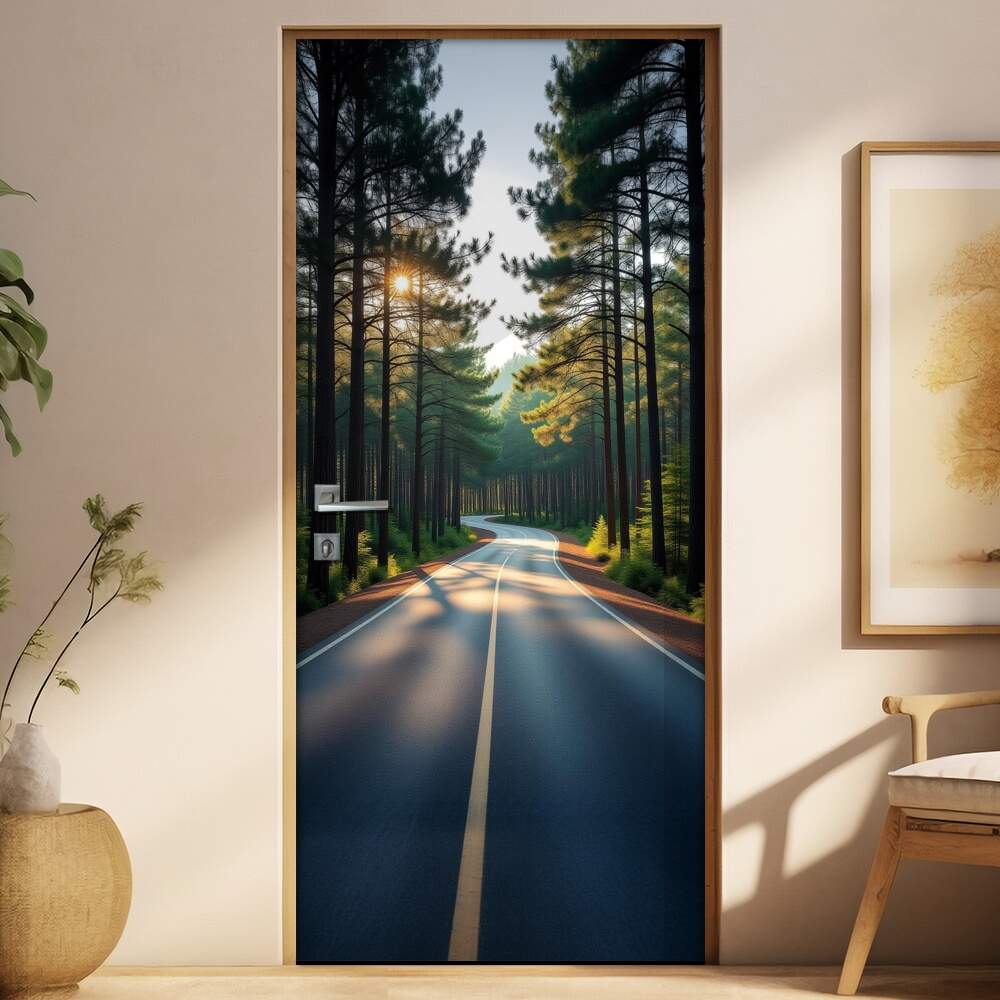 Adesivo de Porta Estrada Pinheiro