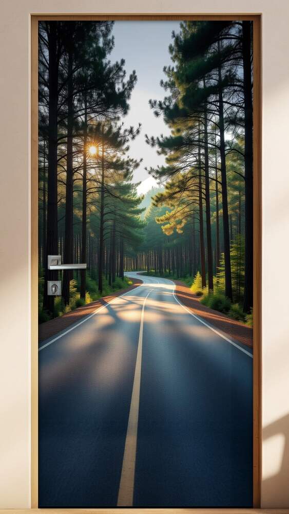 Adesivo de Porta Estrada Pinheiro