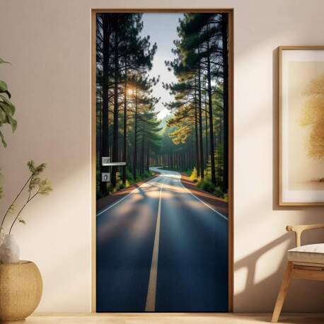 Adesivo de Porta Estrada Pinheiro