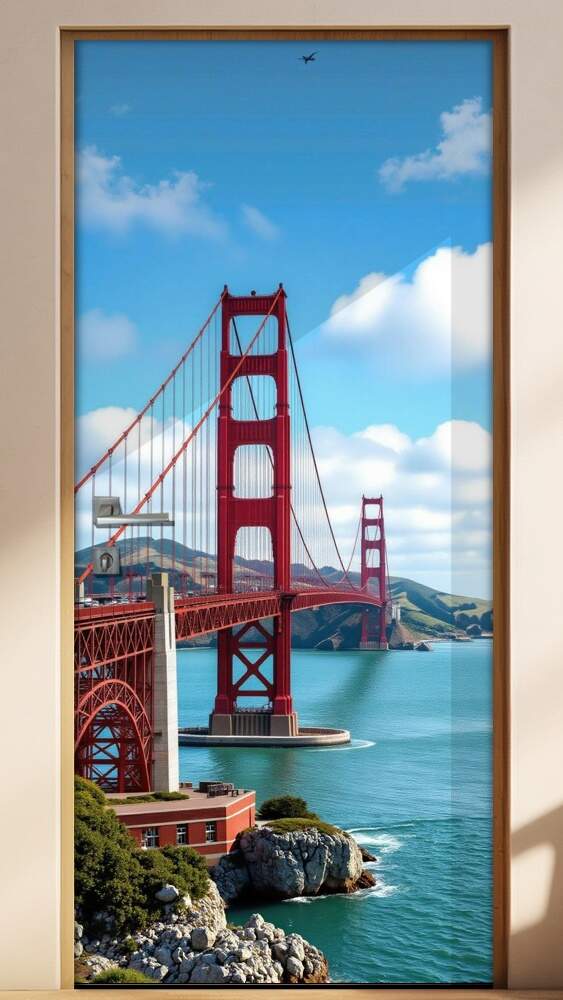Adesivo de Porta Golden Gate Bridge