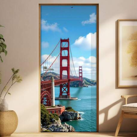 Adesivo de Porta Golden Gate Bridge