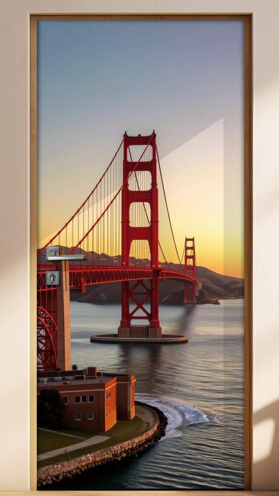 Adesivo de Porta Golden Gate Bridge