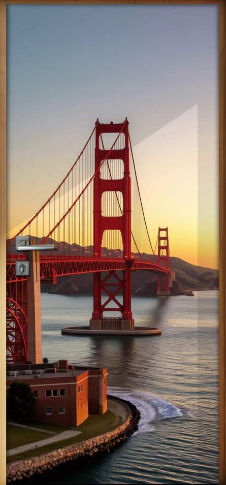 Adesivo de Porta Golden Gate Bridge