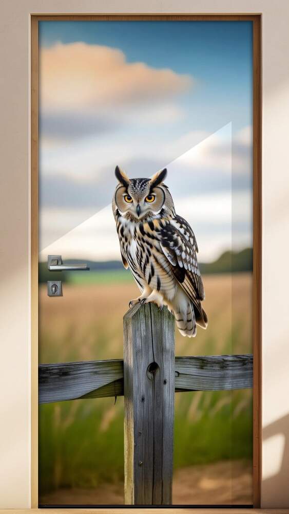 Adesivo de Porta coruja