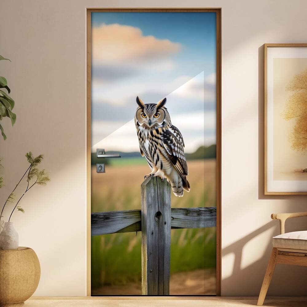 Adesivo de Porta coruja