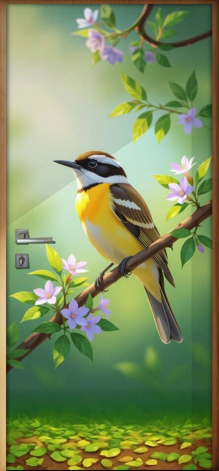 Adesivo de Porta Bem-te-vi