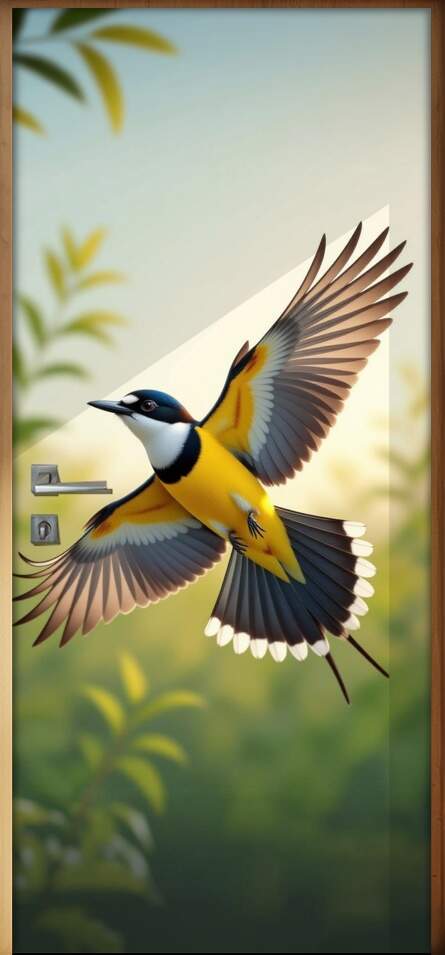 Adesivo de Porta Bem-te-vi