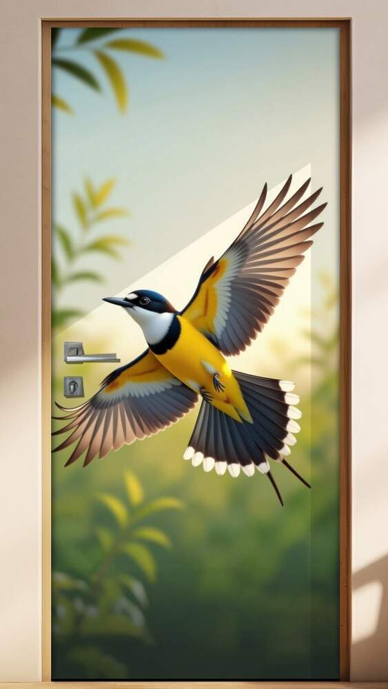 Adesivo de Porta Bem-te-vi