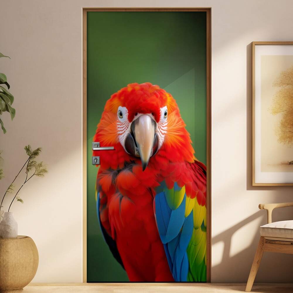 Adesivo de Porta Arara Azul