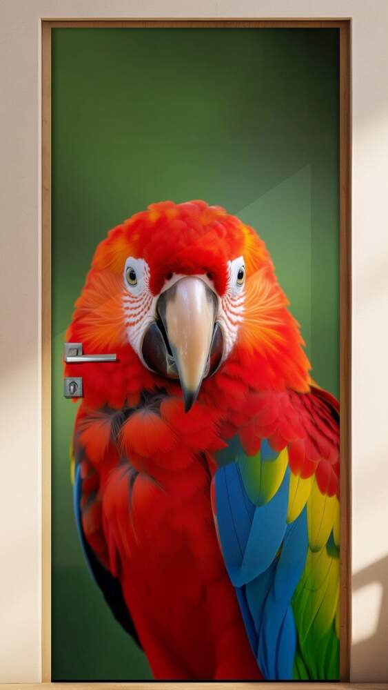 Adesivo de Porta Arara Azul