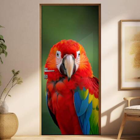 Adesivo de Porta Arara Azul