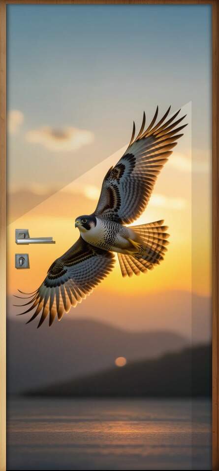 Adesivo de Porta falc�o