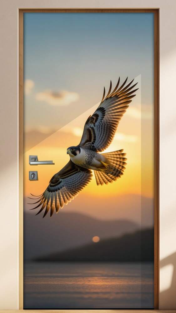 Adesivo de Porta falc�o