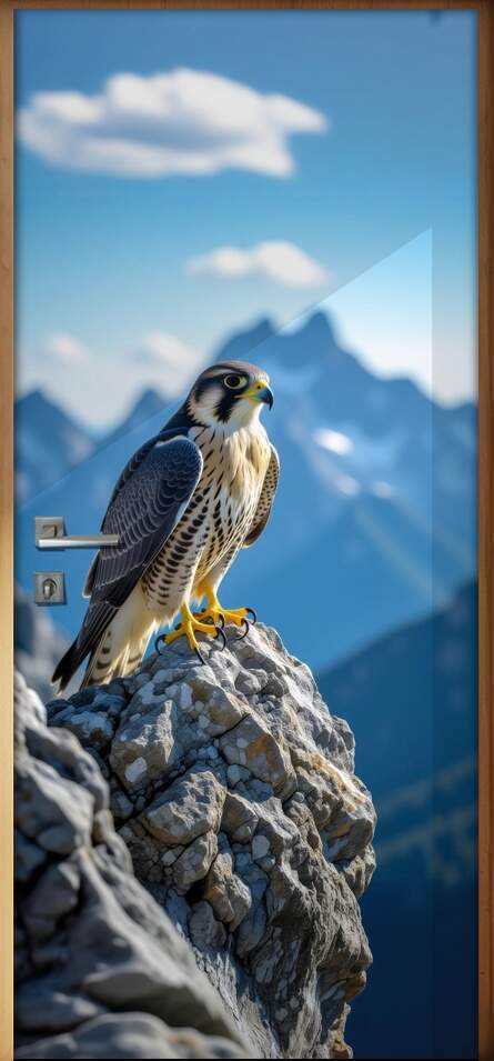 Adesivo de Porta falc�o