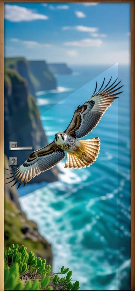 Adesivo de Porta falc�o