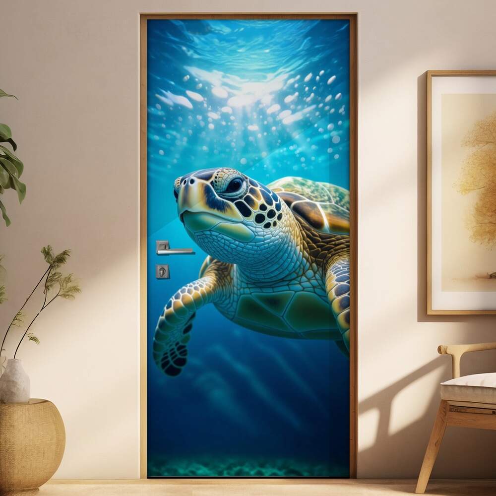 Adesivo de Porta Tartarugas Marinhas