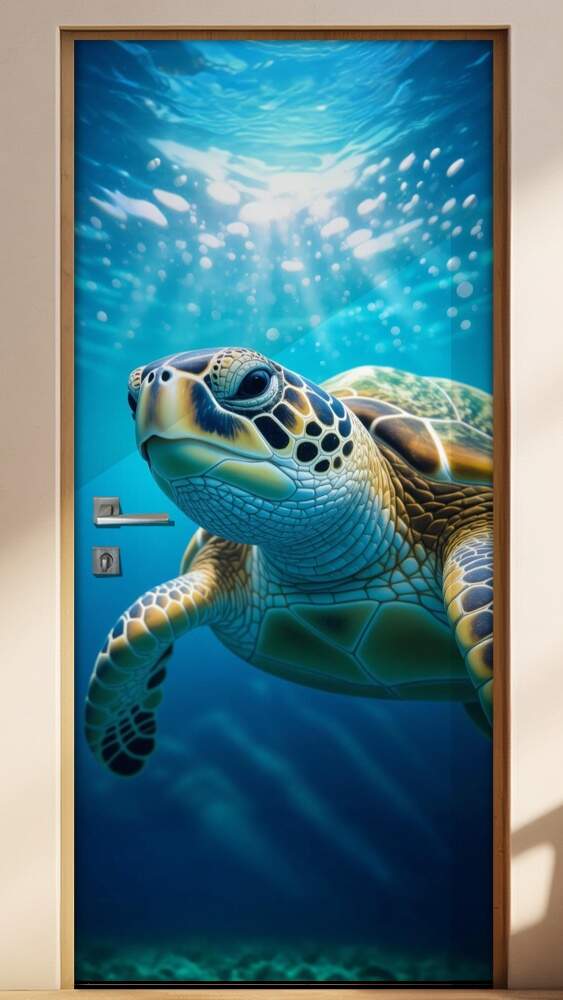 Adesivo de Porta Tartarugas Marinhas