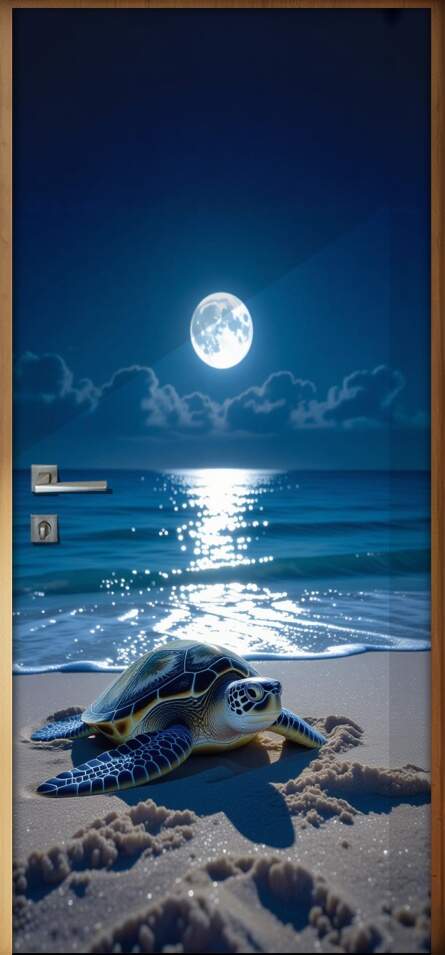 Adesivo de Porta Tartarugas Marinhas