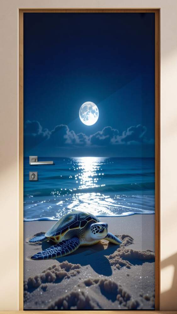 Adesivo de Porta Tartarugas Marinhas