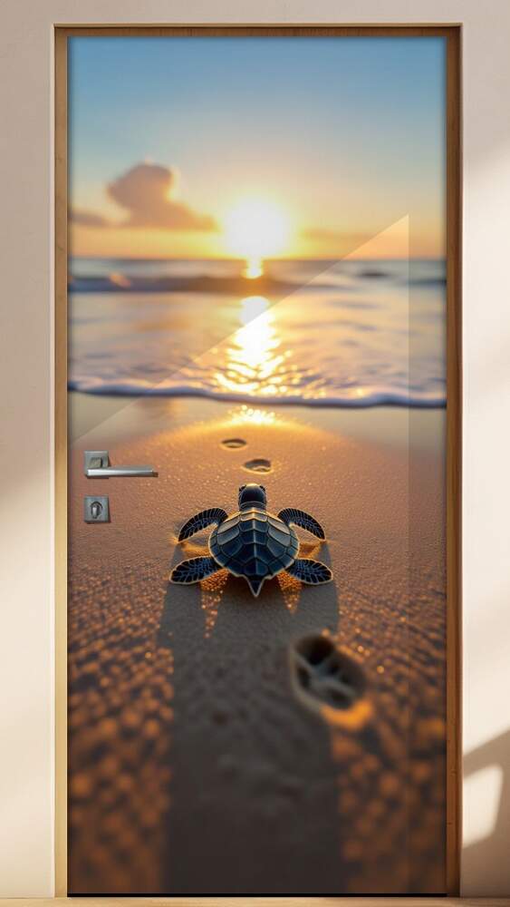 Adesivo de Porta Tartarugas Marinhas