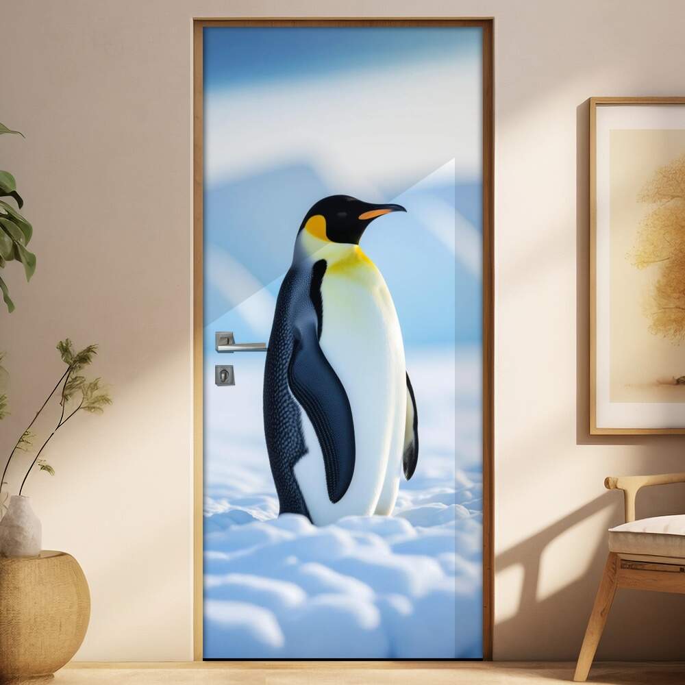Adesivo de Porta Pinguins