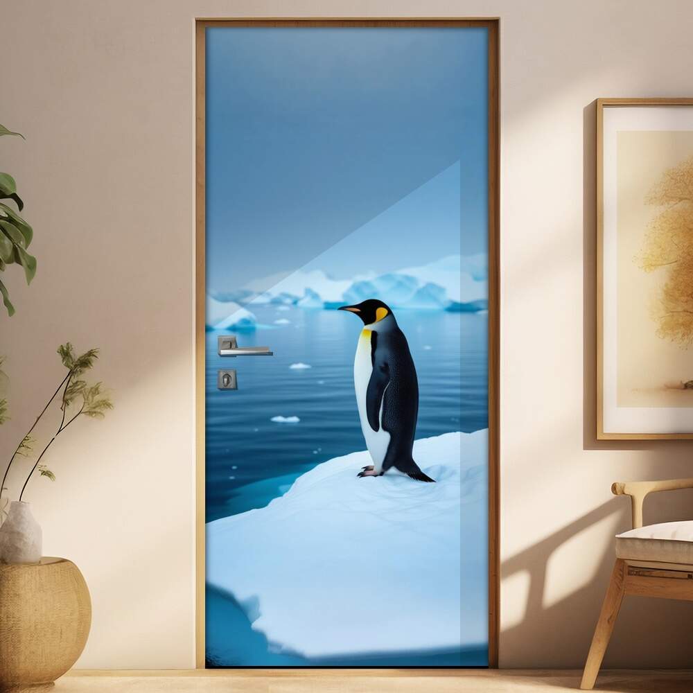 Adesivo de Porta Pinguins