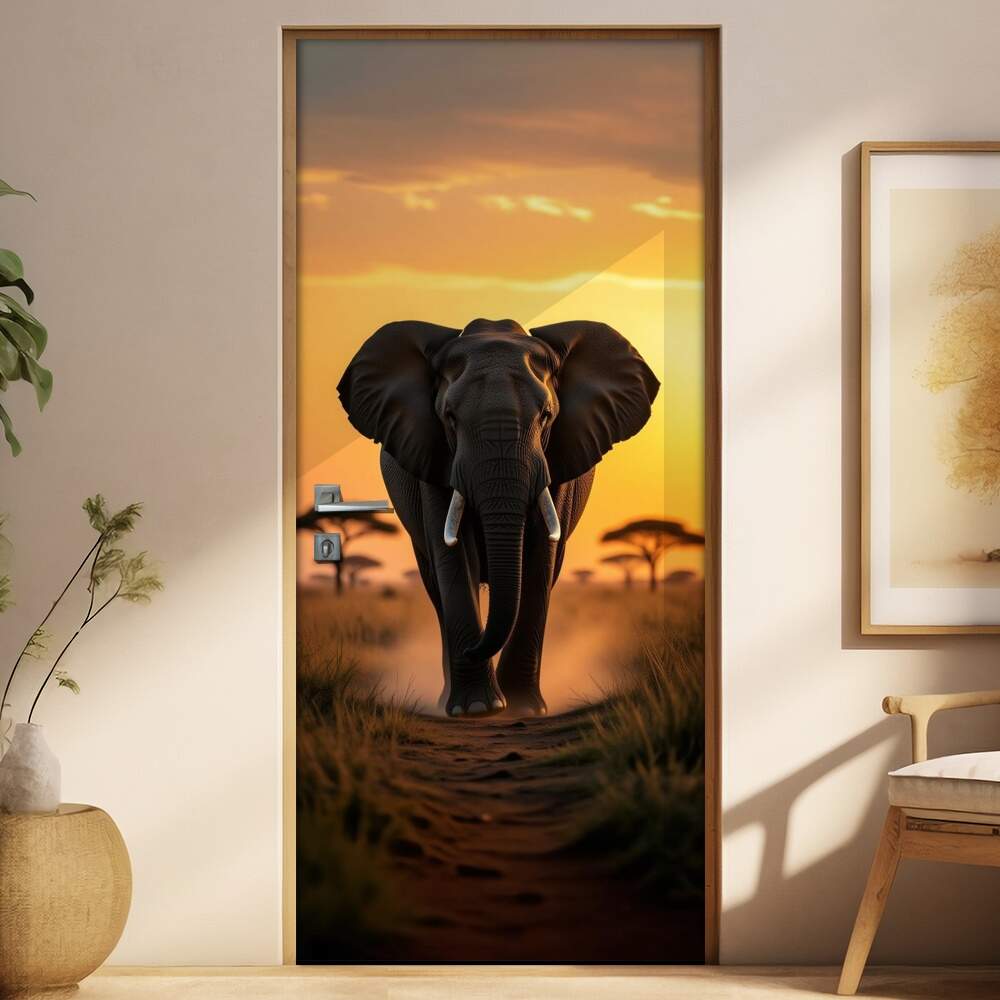 Adesivo de Porta Elefante