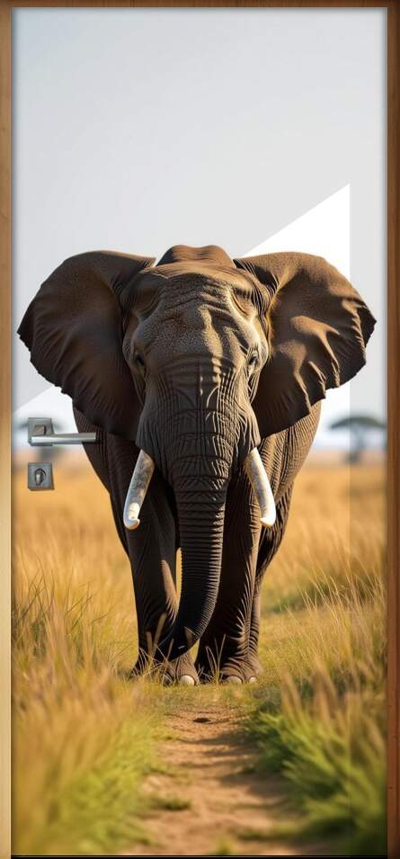 Adesivo de Porta Elefante