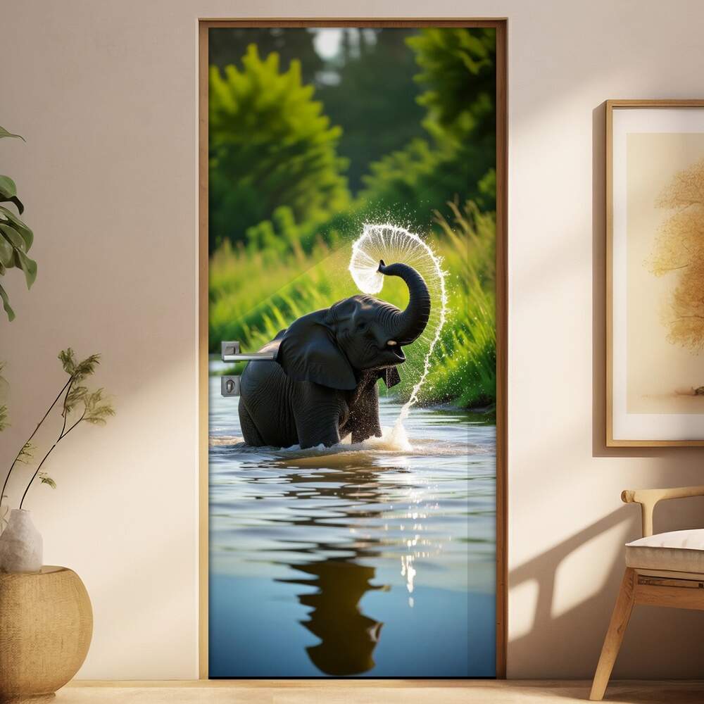 Adesivo de Porta Elefante