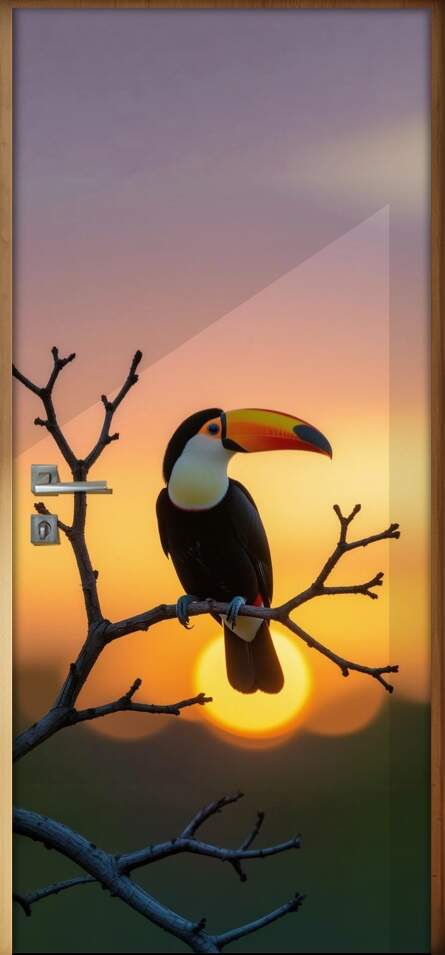 Adesivo de Porta Tucano