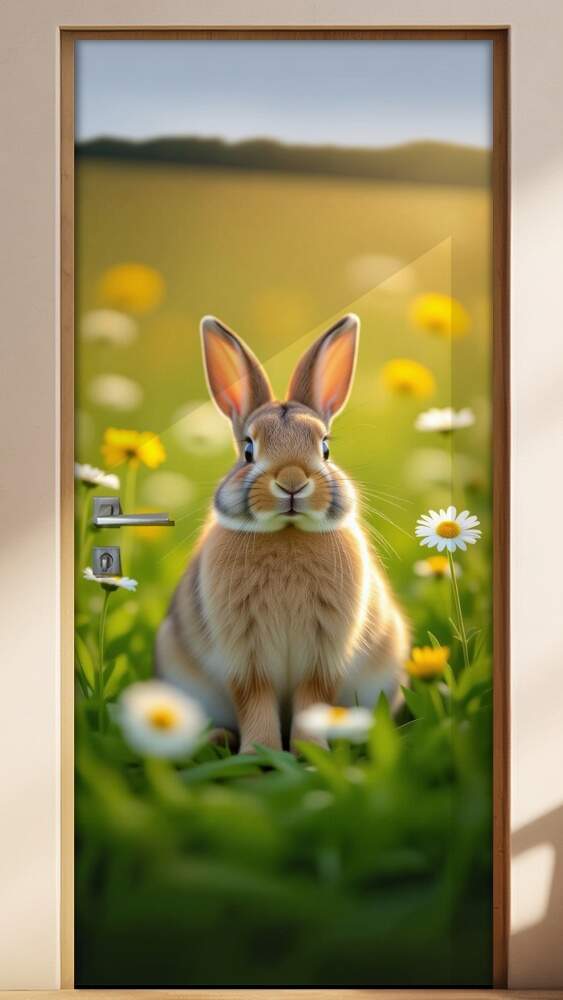 Adesivo de Porta Coelho
