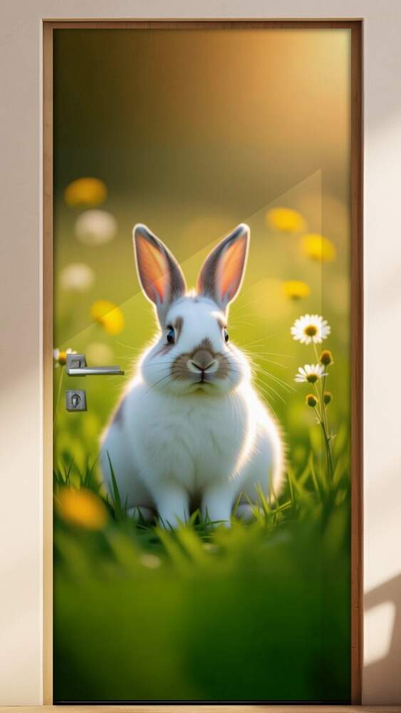 Adesivo de Porta Coelho