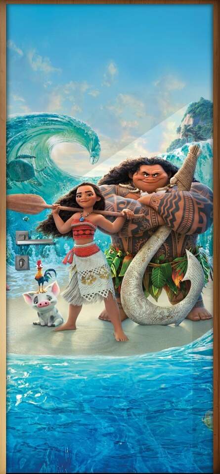 Adesivo para Porta Infantil Moana 2