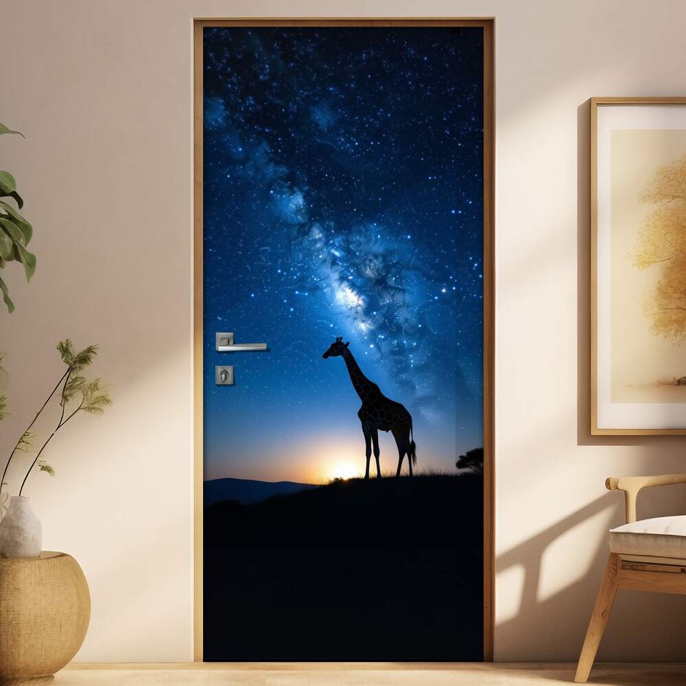 Adesivo de Porta Girafa