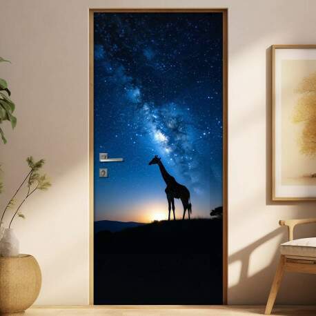 Adesivo de Porta Girafa