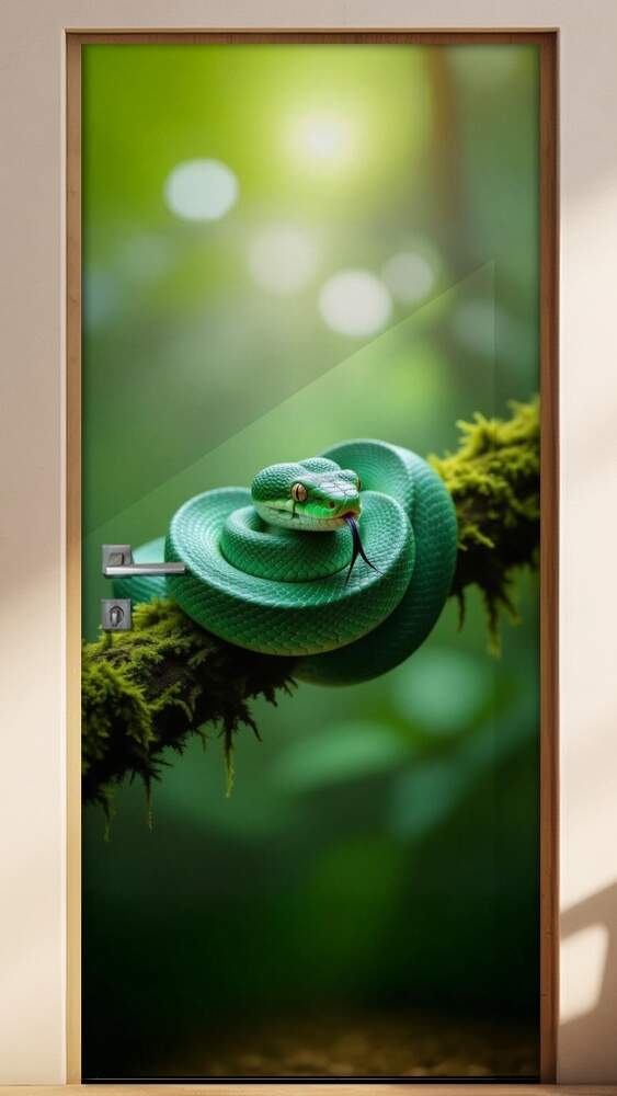 Adesivo de Porta Serpente