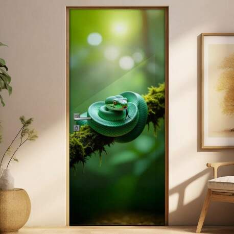 Adesivo de Porta Serpente