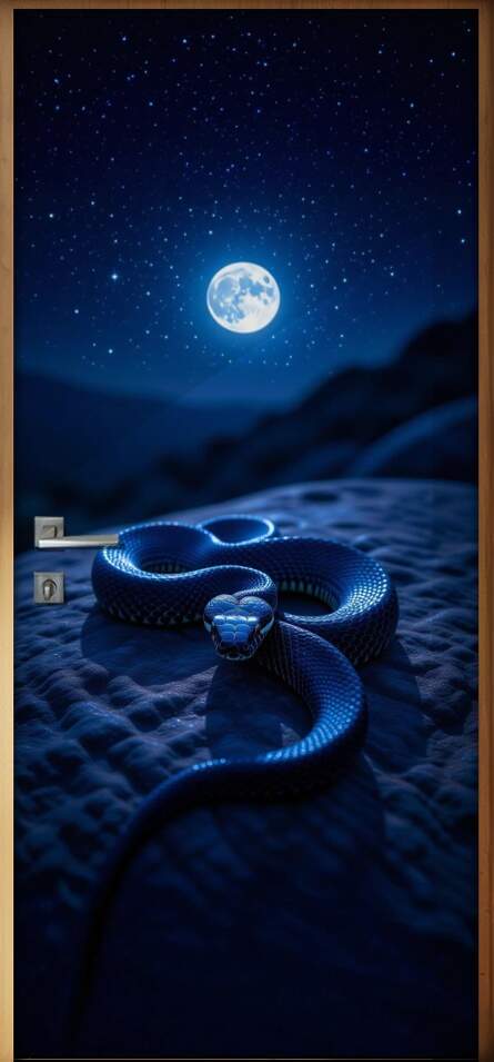 Adesivo de Porta Serpente