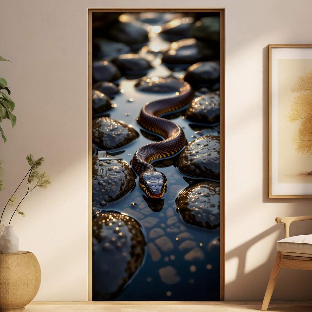 Adesivo de Porta Serpente