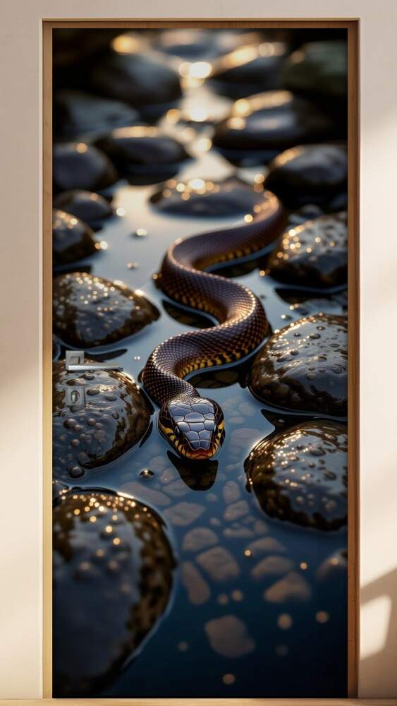 Adesivo de Porta Serpente